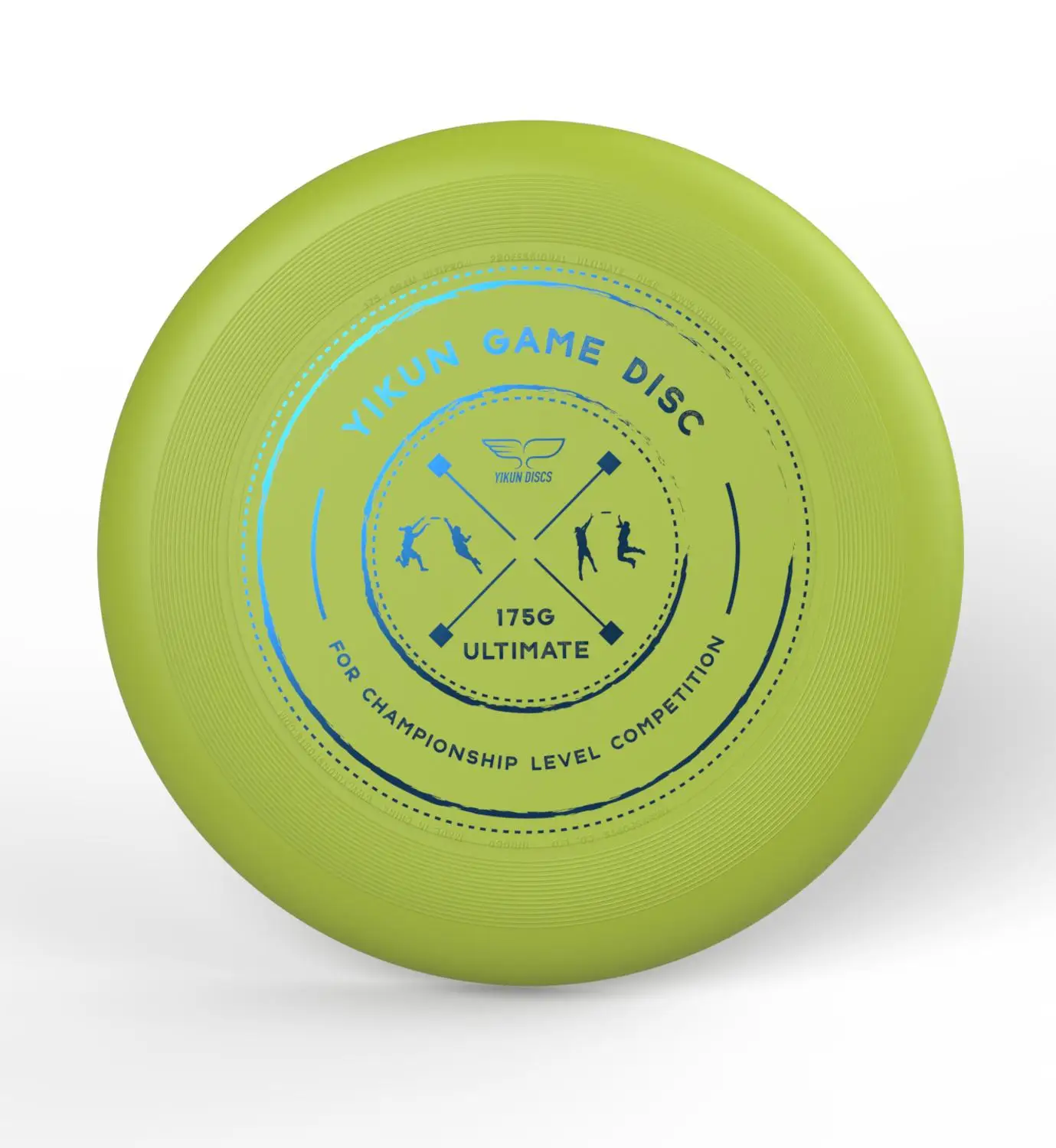 YIKUN диски, одобренный WFDF, 175g, профессиональный FlyingDisc Ultimate Disc UltiPro GameDisc - Цвет: Green