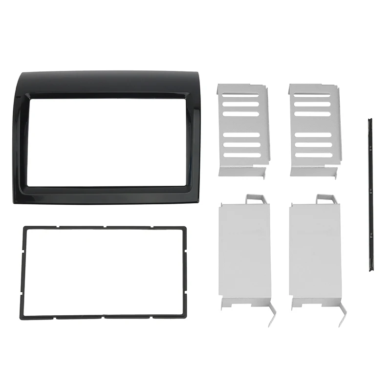 

Double Din Car Radio DVD Player Frame Fascia for 2011 FIAT DUCATO Auto Stereo Dash Mount Panel Kit UV Black