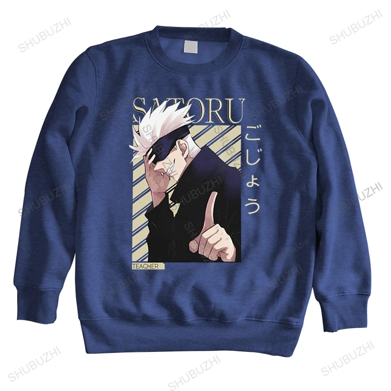 

Men's Cool Jujutsu Kaisen sweatshirts Cotton hoodie Unique hoody autumn Anime Manga Satoru Gojo sweatshirt Loose Fit Clothes