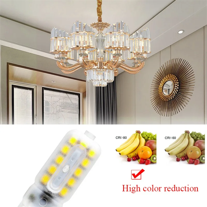 1 шт. G9 заменить энергосберегающие кукурузы светильник 14/22 светодиодный 220V 5/2 5 W