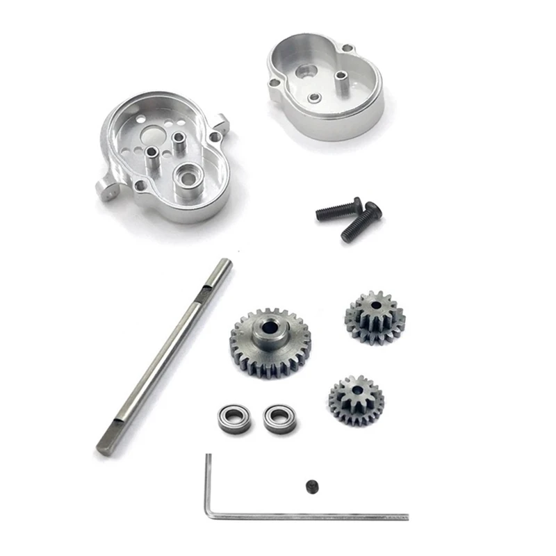 

Metal Gearbox Housing Gear Box with Steel Gear for WPL D12 1/10 RC Car Upgrade Parts