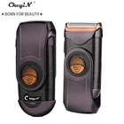 Портативный электрический триммер для волос Ckeyin, Мужская перезаряжаемая бритва, сабельное лезвие для стрижки волос, машинка для бритья, для путешествий