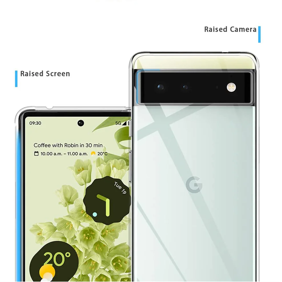 Case for Pixel 6/7 Pro, Pixel6 Pro Phone Cases Pixel7-6Pro Soft Shockproof Clear TPU Cover Pixel 6Pro Google Pixel 6 7Pro Case