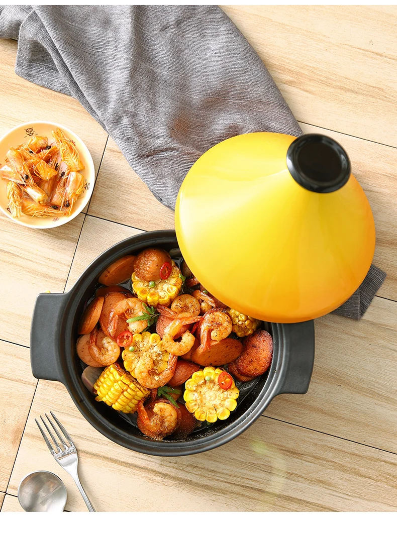 Morocco Tajine горячий горшок керамическая кастрюля Бытовая высокая термостойкость тагин японский тагин рагу суп керамическая сковорода 21 см