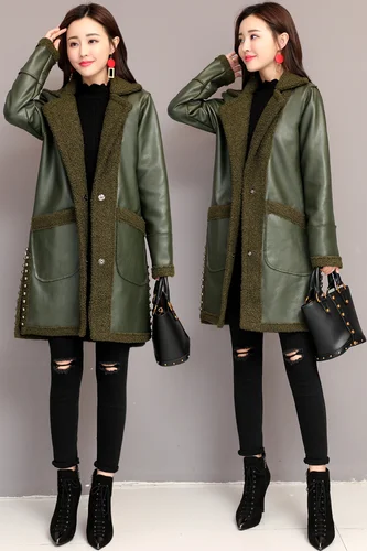 Женская Офисная куртка высокого класса с длинным рукавом однотонное