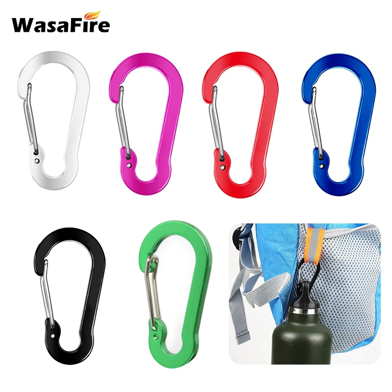 

10pcs/lot Professional Carabiners Aluminium Alloy Quickdraws Mountaineering Buckle Outdoor Protective Hammocks Camping Buckle
