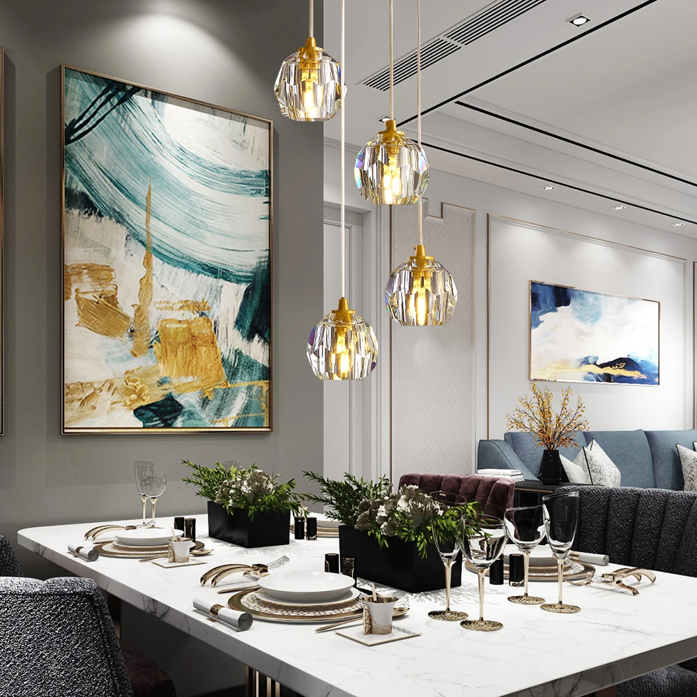 Современный стеклянный шар подвесной светильник Роскошная лампа Led Домашний