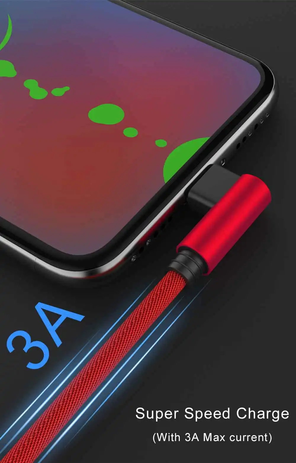 Micro USB кабель 3A быстрое зарядное устройство кабель для передачи данных 90 градусов USB кабель USB ЗУ для мобильного телефона кабель для samsung huawei Xiaomi microusb