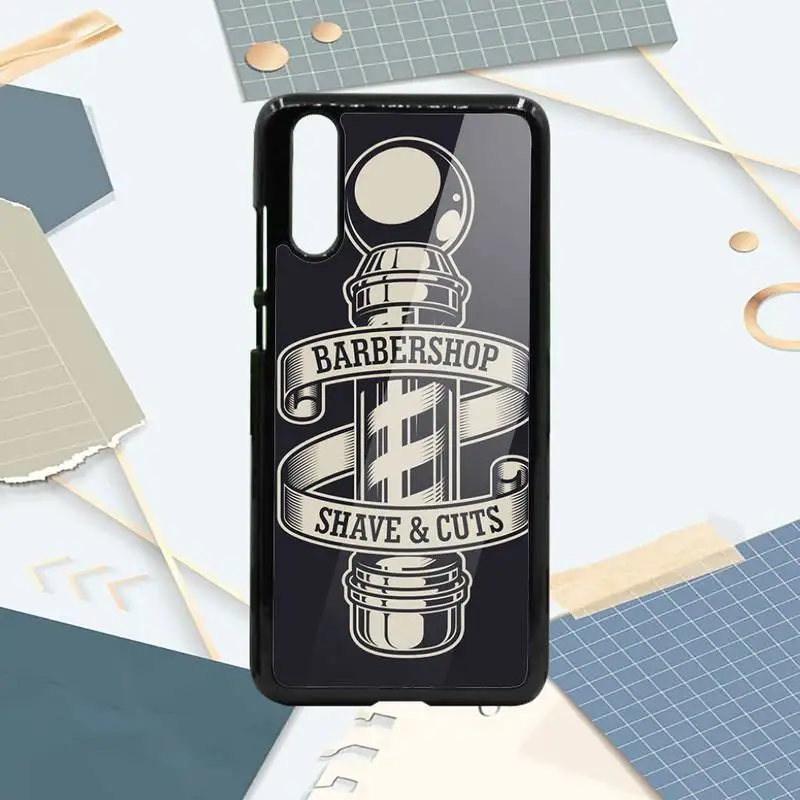 

Barber Shop Hair Stylist Salon Phone Case PC For Samsung galaxy S note 8 9 20 10 e lite2019 plus pro ultra
