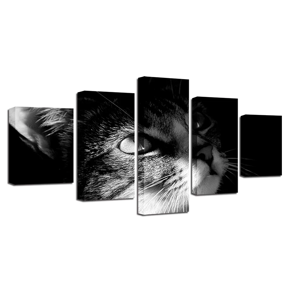 5 шт. Вселенная планета ночной вид модульная холст декоративные картины дома гостиная Настенная картина