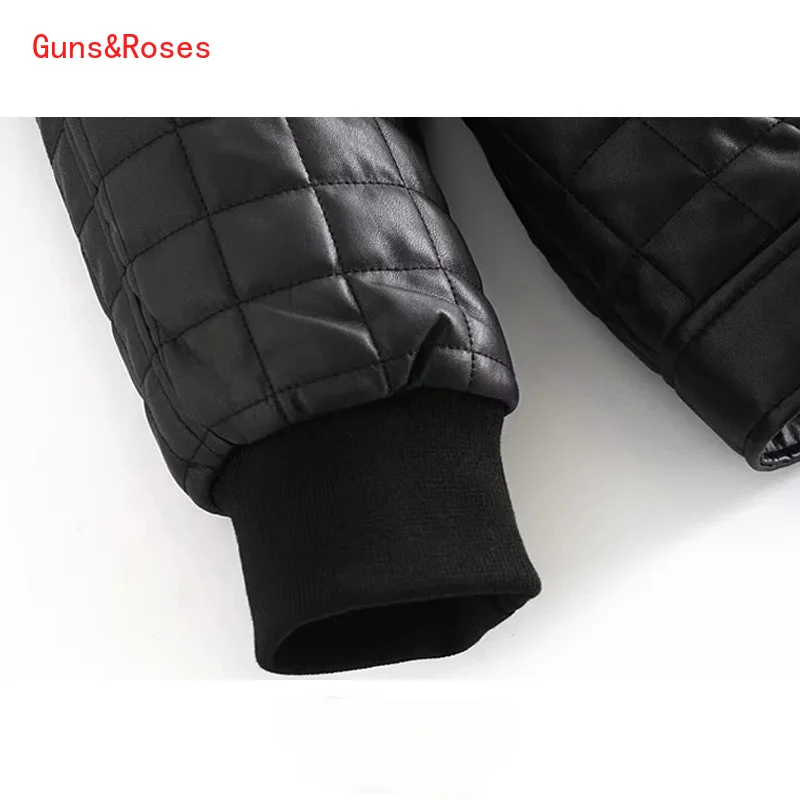 

Women Fashion With Metal Buttons Faux Leather Loose Jacket Coat Vintage Long Sleeve Pockets Outerwear Chic Tops