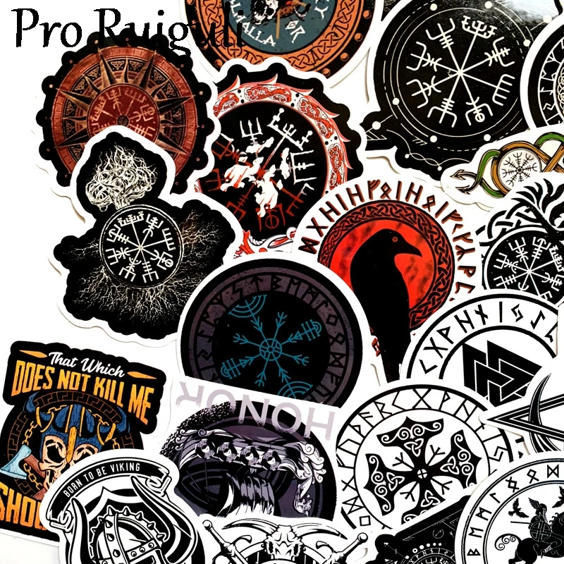 50pcs Vikings Children Scrapbooking Stickers Waterproof PVC Skateboard Guitar Suitcase Funny Graffiti Sticker Kids Classic Toy | Дом и сад