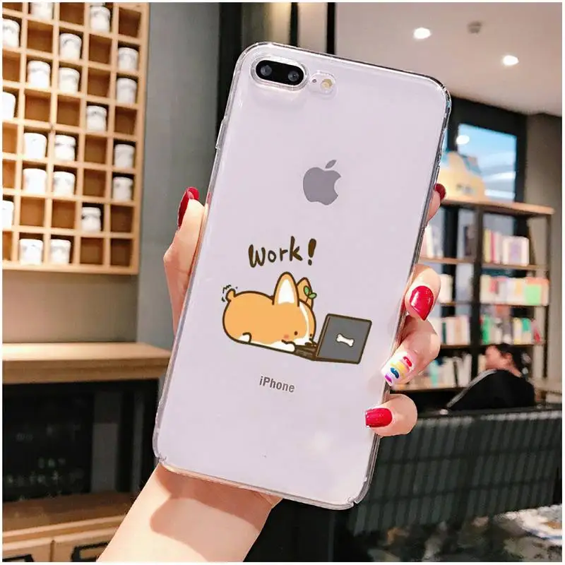 Cute Corgi Butt Animal Phone Case For iPhone X XS MAX 6 6s 7 7plus 8 8Plus 5 5S SE 2020 XR 11 11pro max Clear funda Cover