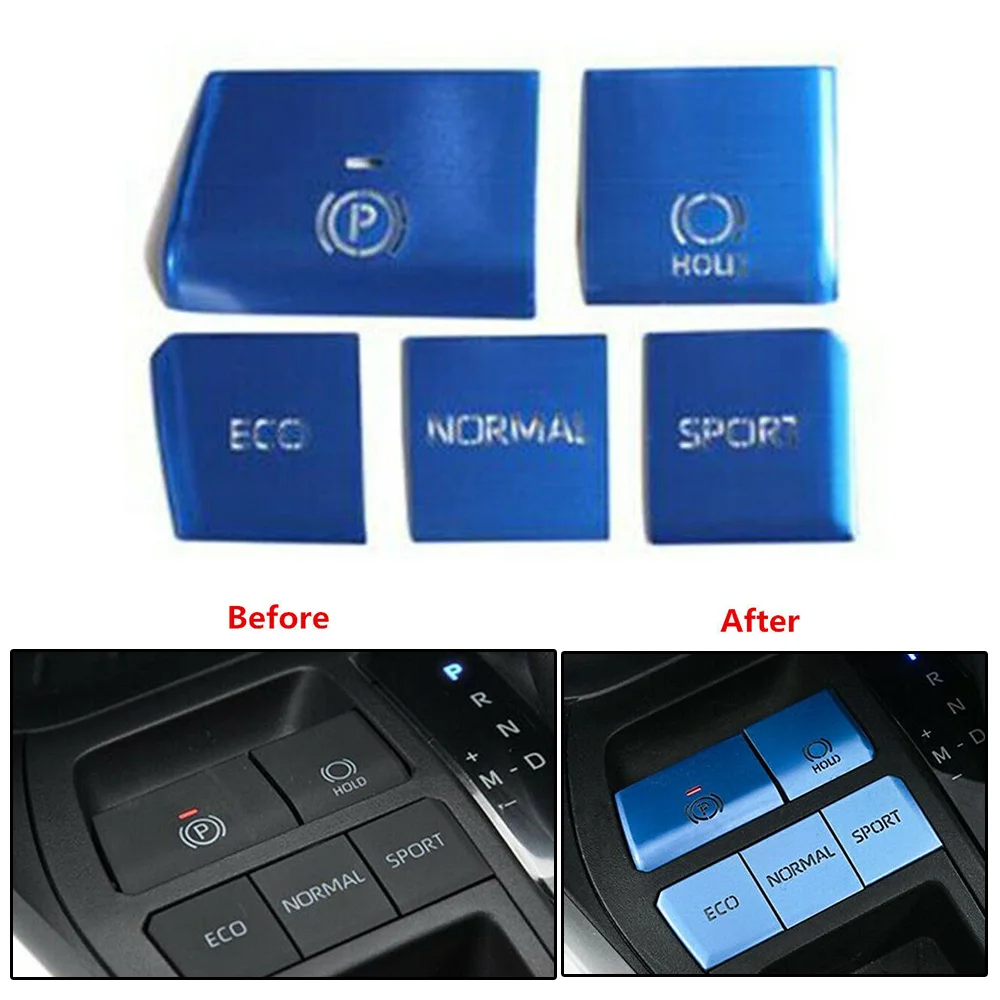 5 кратный алюминиевый внутренний переключатель передач для Toyota RAV4 2019 2020