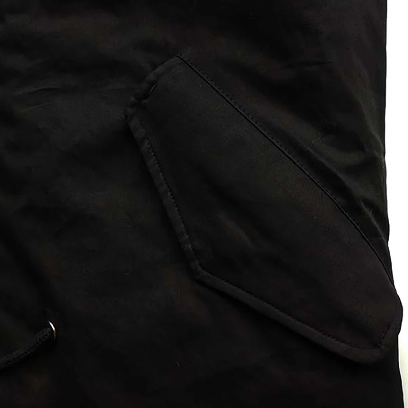 Новая куртка в стиле милитари большого размера с меховым воротником из енота