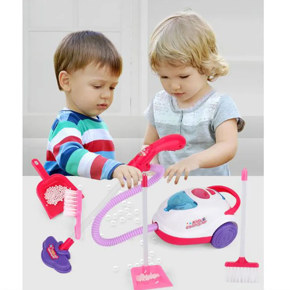 Мини-игрушка для уборки дома "Вакуумный очиститель" с звуком и светом для детей.