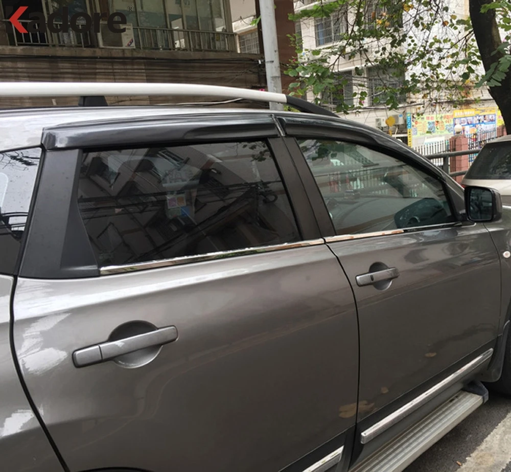 Нержавеющая сталь для Nissan Qashqai Dualis 2007-2010 2011 2012 отделка окна автомобиля каркас