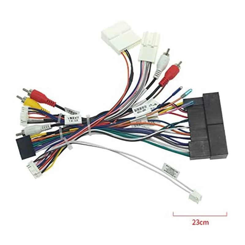 

Car Audio 16PIN Power Cord Adapter Audio Harness with Canbus Box for KIA KX5/KX7 Sonata 9 2016