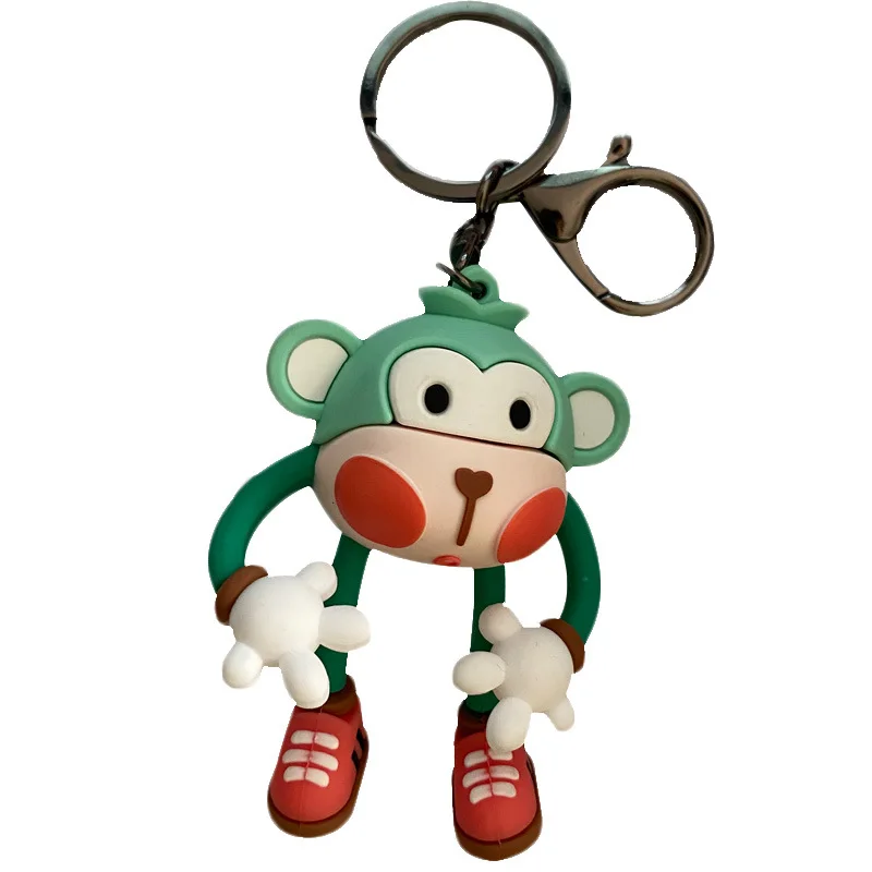 

Creative Yoga Monkey Keychain Cute Cartoon Creative Animal Car Key Chain Children Bag Pendant Accessories Keyring Couple Gift