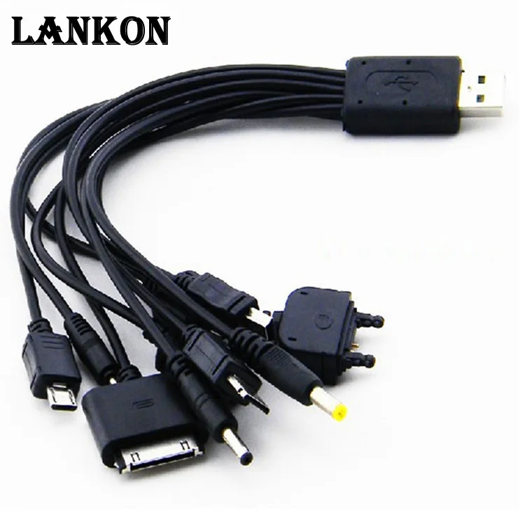 Универсальный usb кабель 10 в 1 для мобильных телефонов многозарядный iphone Samsung huawei MP3