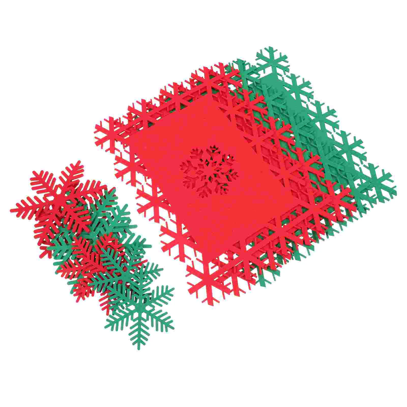 

12Pcs Cup Mats Placemats Christmas Table Mats Tabletop Coasters (Assorted Color) #h20