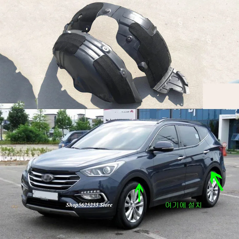 

Car Mudflaps Fender for Hyundai Santafe 2016 2017 2018 Accessories Mud Flaps Splash Guards Front Rear Wheel Mudguards