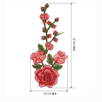 1 PCs New Floral Embroidery Rose Flower Sew On Patch Dress Hat Bag Jeans Applique Crafts Clothing Accessories DIY Scrapbooking