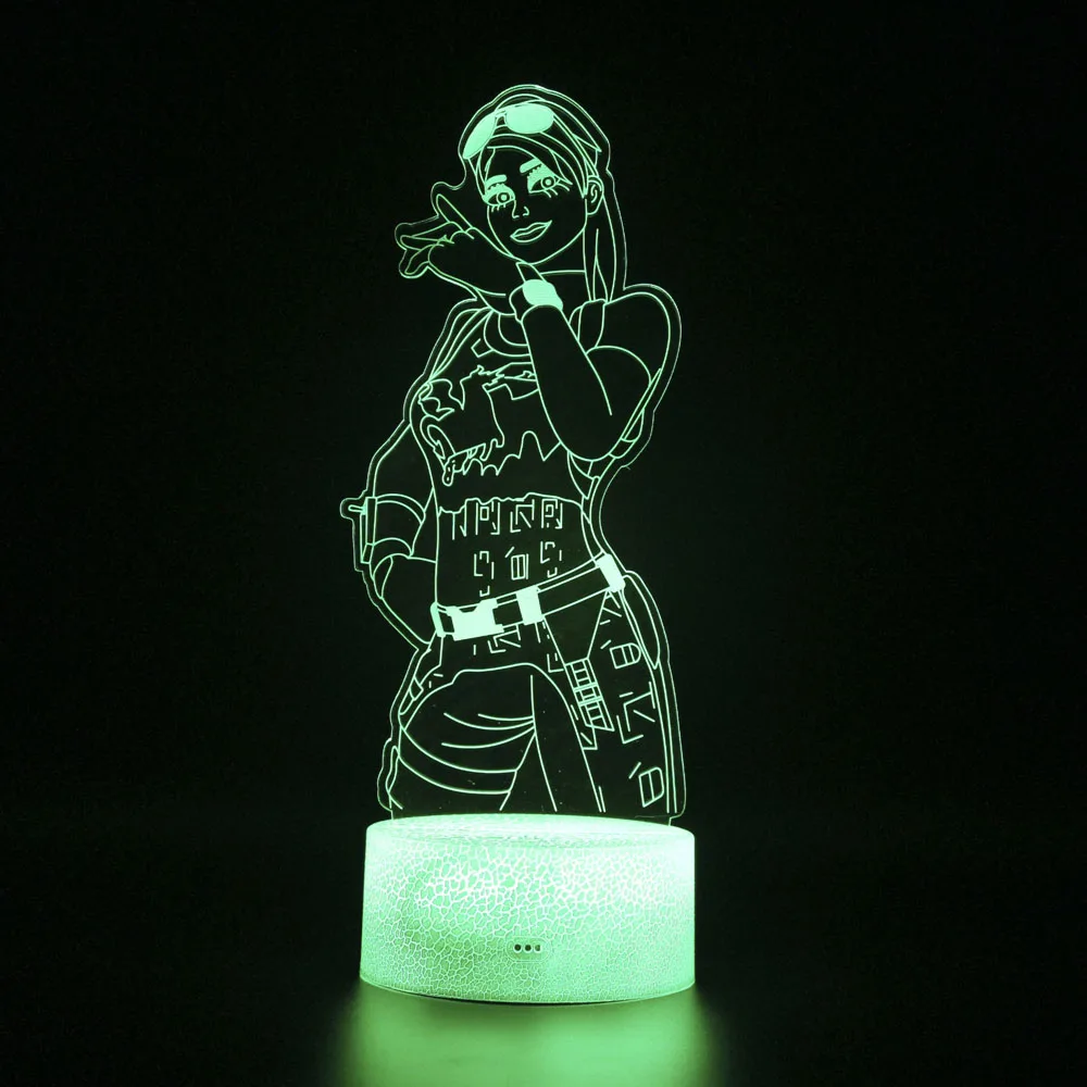 Новый боевой рояль игровой светильник 3D лампа для сна Иллюзия детский Ночной с