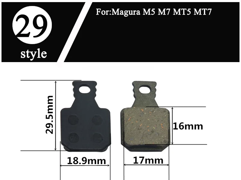 4 пары велосипедных дисковых тормозных колодок для Hayes TEKTRO ZOOM MAGURA FORMULA SHIMANO M355 AVID Zoom Organic MTB горный велосипед - Цвет: Style 29