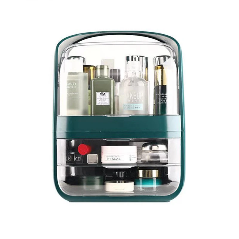 

Makeup organizer for Cosmetics box Skin Care Products Lipstick Beauty Storage New Makeup Dustproof Cosmetics Storage Box Deskto