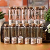 mini wishing bottle wish bottle clear glass storage vial with cork stopper for photography shooting decoration props accessories