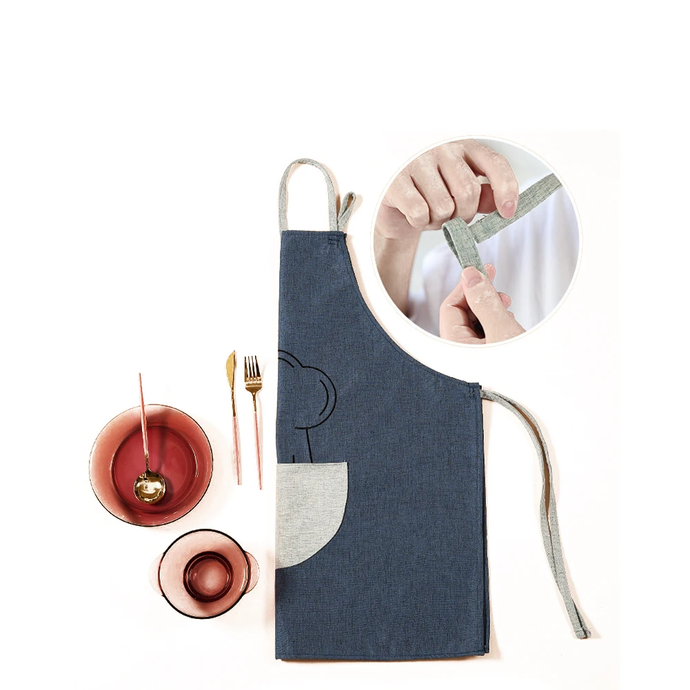 AA фартук в стиле унисекс Стильная одежда не пропускающая масло с центром карман