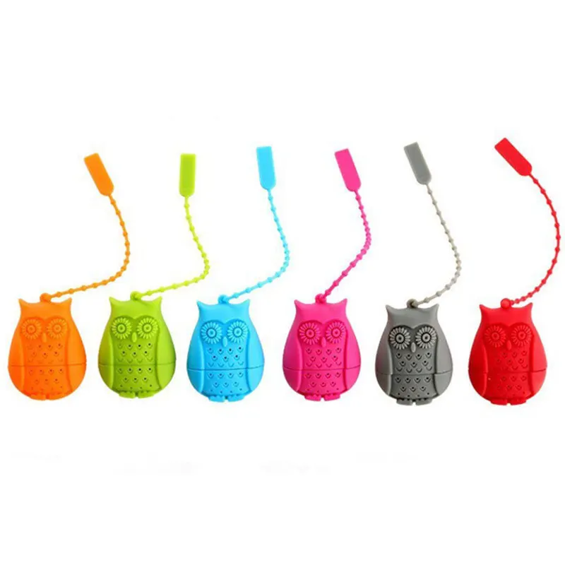 Чайное ситечко заварник сетка для чайника силиконовая форма совы фильтр заварки