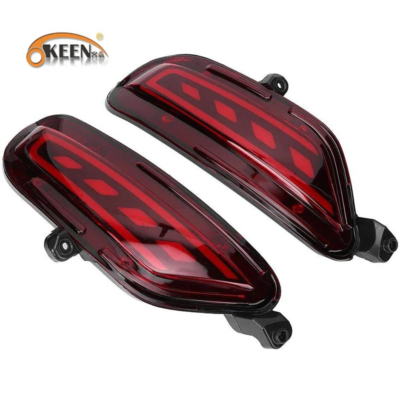 

2Pcs LED Rear Bumper Reflector Tail Fog Light For Mazda CX-5 CX5 2017 2018 2019 Brake Light Flashing Turn Signal Lamp