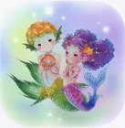 Набор для вышивки крестом русалочка, эльф, подарок любви, ручная работа, 14 карат