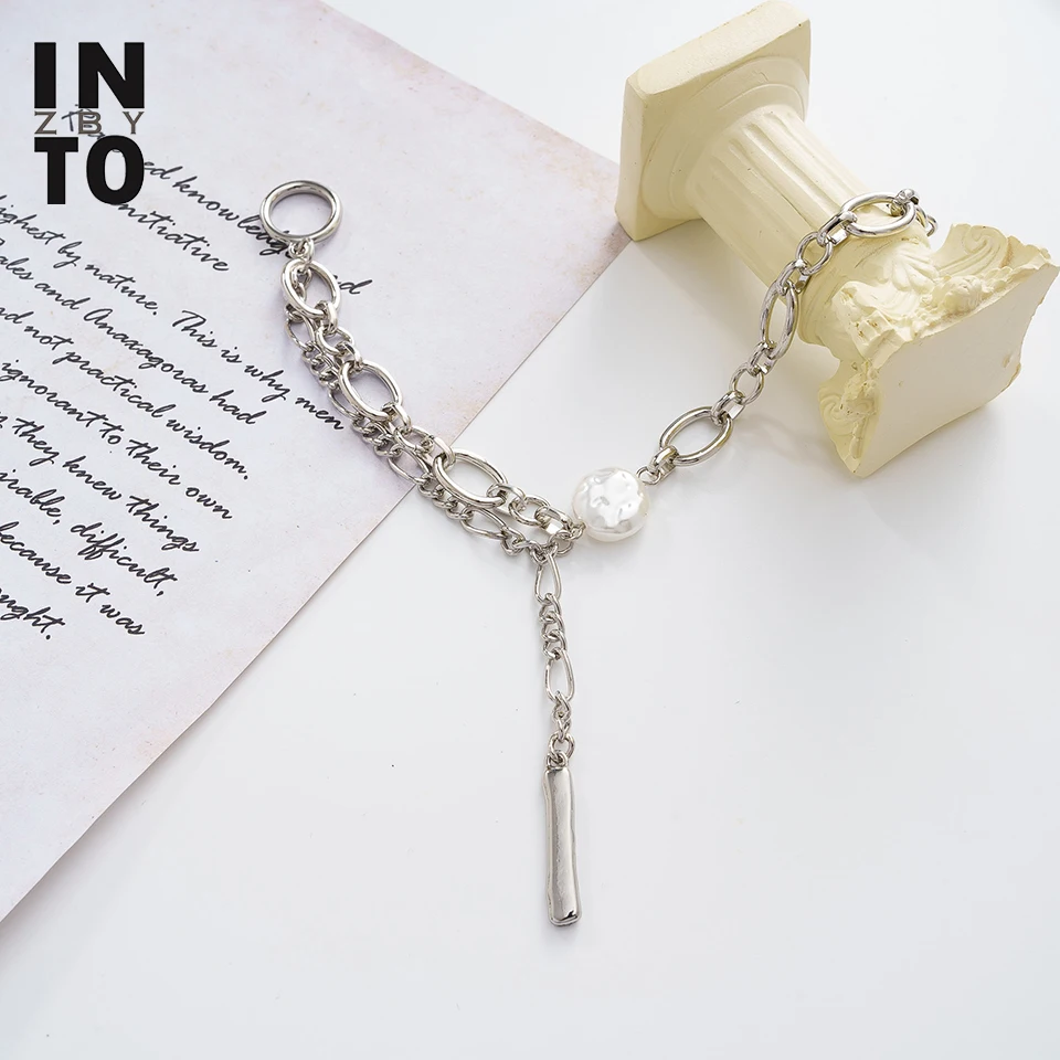 Женский браслет в стиле панк Into zby хип хоп с цепочкой бабочкой и цветком|Браслеты