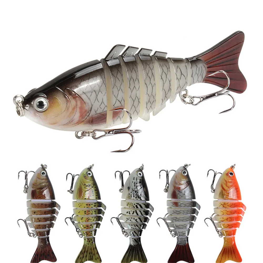 1 шт. рыболовные приманки наживка Minnow воблеры мульти секционный жесткий bait100мм/15 г