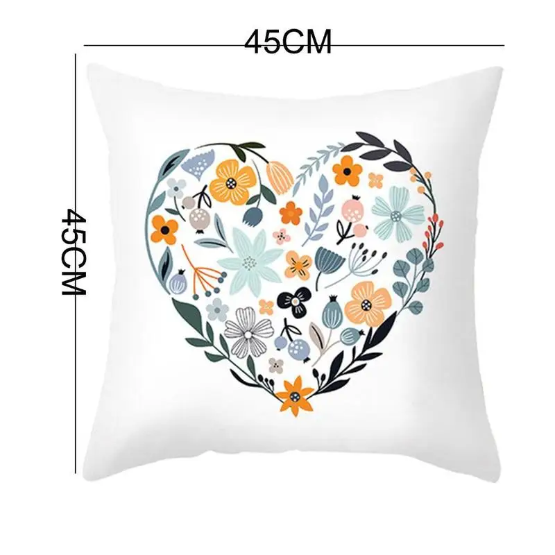 

Nordic Floral Printed Pillow Case Simple Flower Picture For Home Decorative 45*45CM Car Throw Cover Cases Sofa Pillow Cushi A9V8