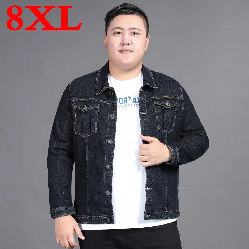 Джинсовая куртка мужская однотонная Классическая брендовая одежда из хлопка