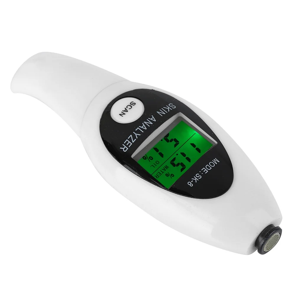 

Portable Digital LCD Display Skin Beauty Analyzer Moisture Oil Water Detection Facial Skin Health Condition Care Household