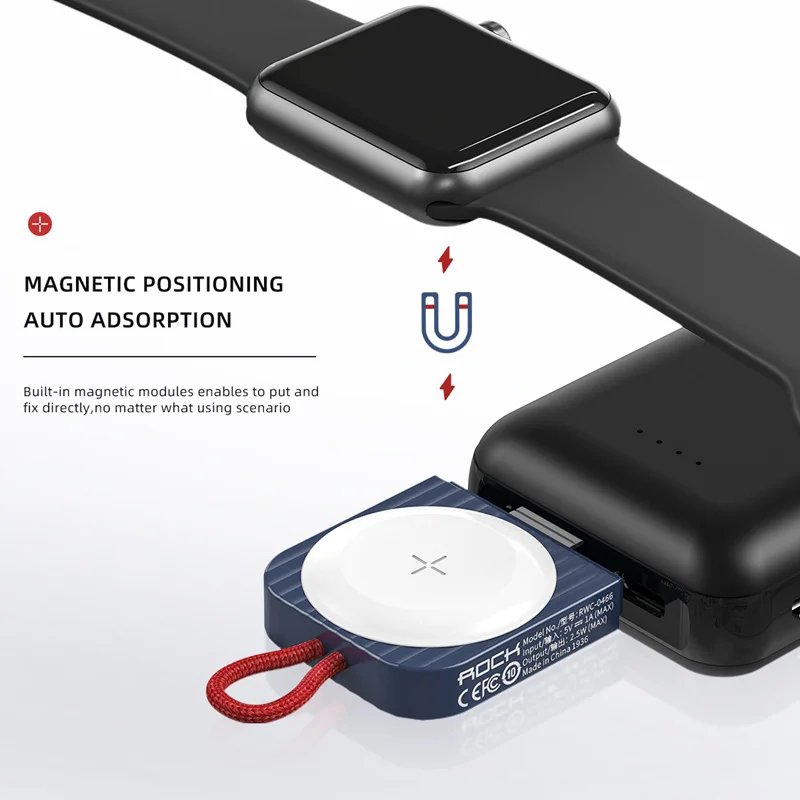 

Magnetic Wireless Charger Pad for Apple Watch Series 6 5 4 3 Portable Qi Wireless USB Charging Dock for iWatch