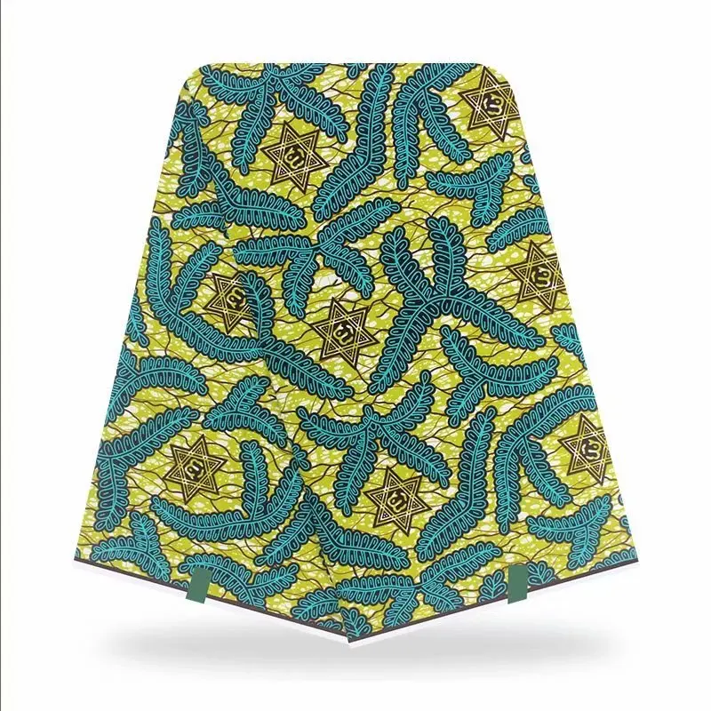 

African Wax Print Fabric 100% Cotton Sewing Material Latest African Fabric High Quality 2019 New Soft wax fabric 6yards