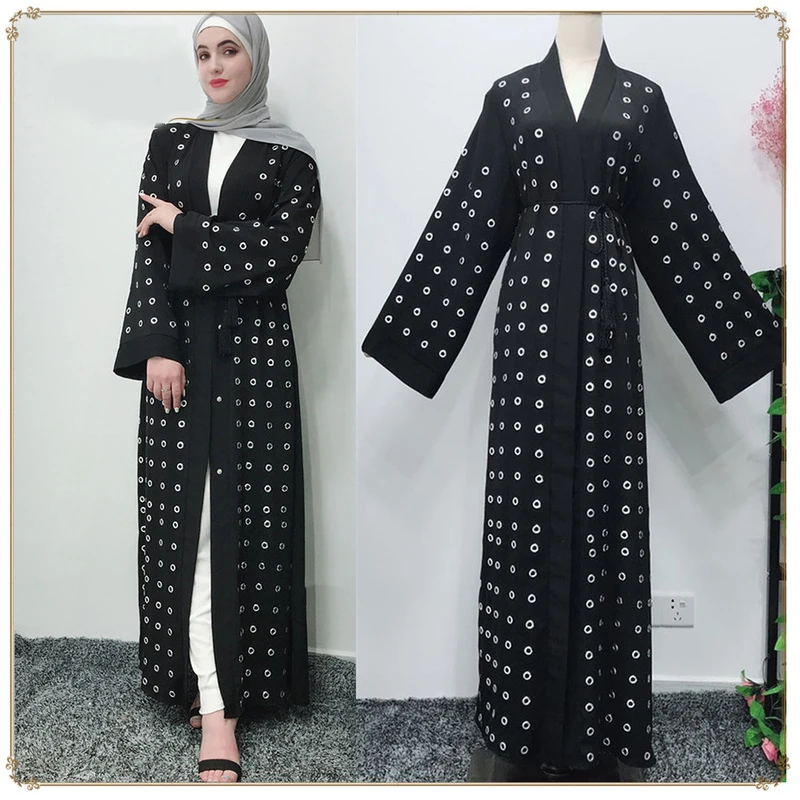 Кафтан на шнуровке длинный халат винтажная верхняя одежда Юба Исламская