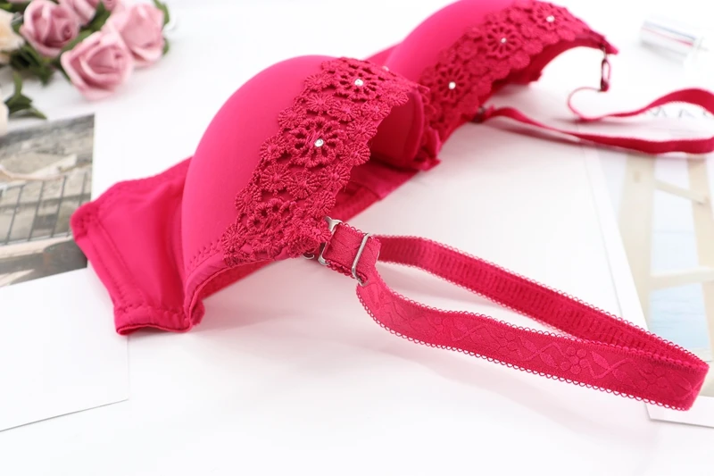 Beauwear нарядное платье без рукавов для девочек, пуш-ап, нижнее бельё для девочек Женский бюстгальтер для маленькой груди на косточках цветочное бюстгальтеры 34B 34C 36B 36C 38B 38C 40A 40B 40C 42A 42B 42C