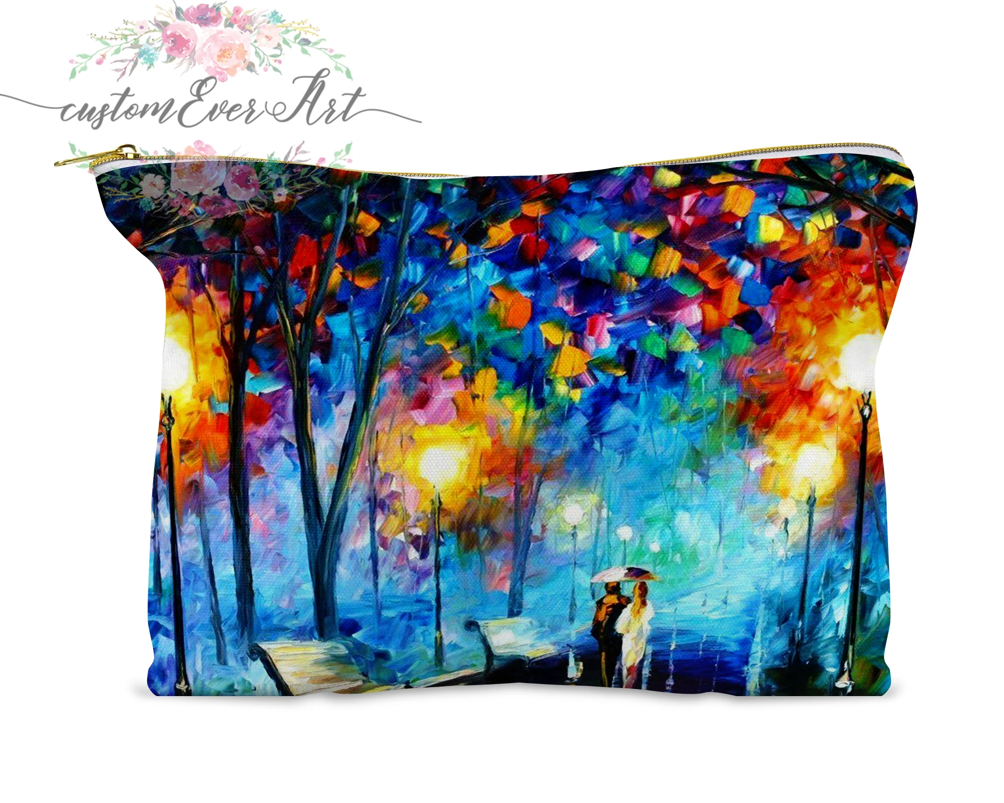 

Vincent Van Gogh cosmetic bag personalized small makeup bag funny makeup organizer toiletry bag zipper pouch