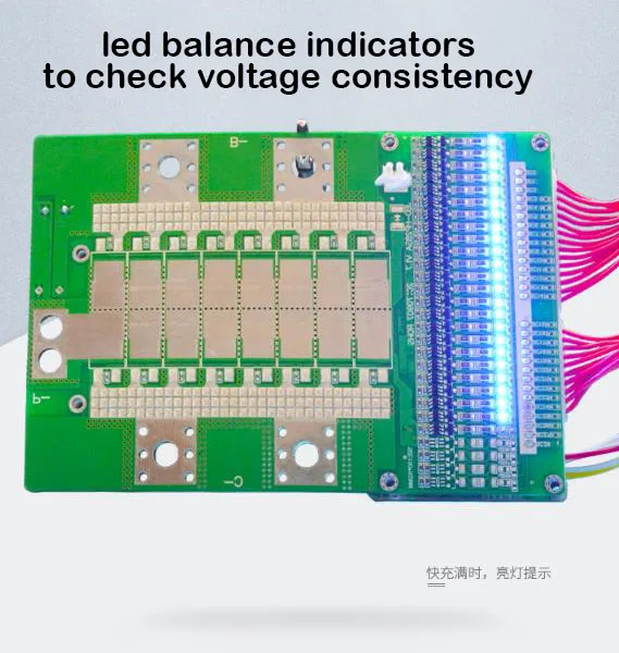 DYKB 17S 16 S 48V 60V Lifepo4 3 2 V li ion 7 Защитная плата литиевого аккумулятора BMS 60A 80A 100A 120A W