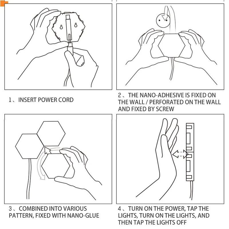 Настенный сенсорный выключатель для ЕС и США креативный сотовый чувствительный