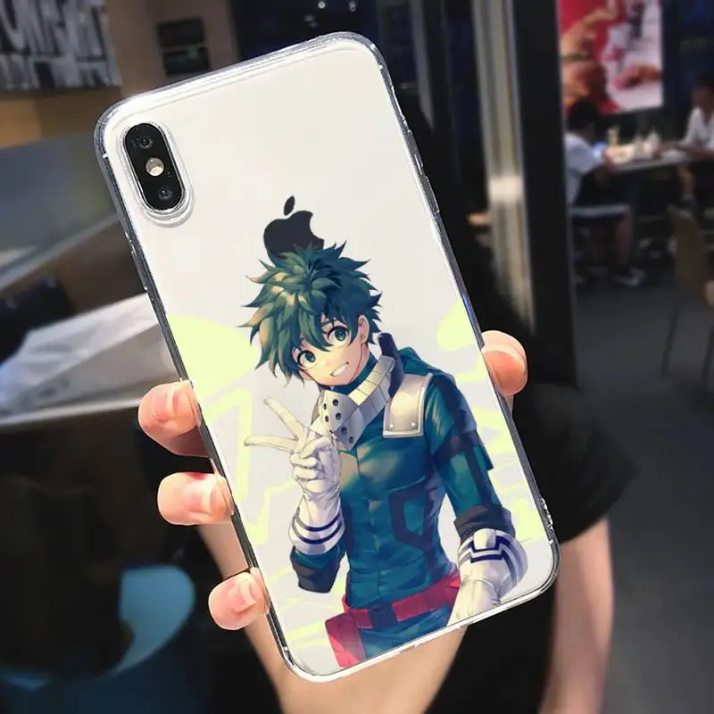 

my Hero Academia Japan anime Phone Case Transparent soft For iphone 5 5s 5c se 6 6s 7 8 11 12 plus mini x xs xr pro max