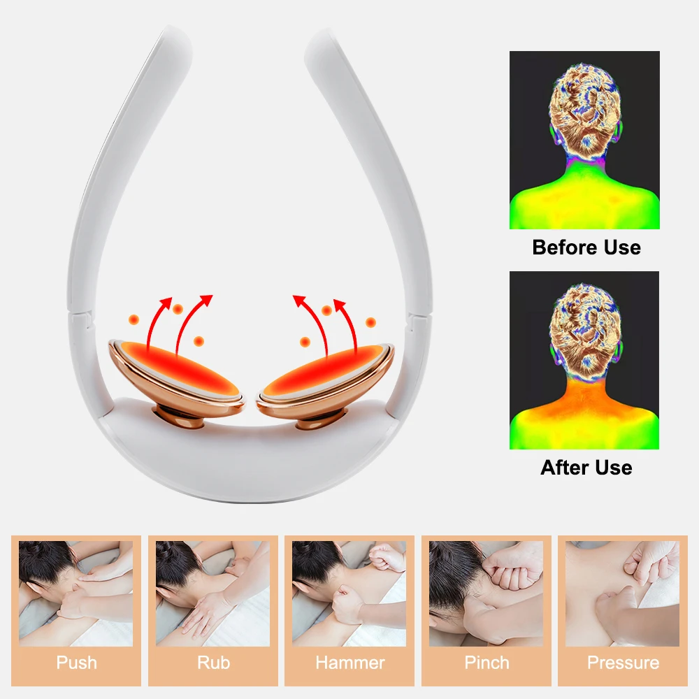 Массажер электрический портативный для шеи и плеч инструмент снятия боли