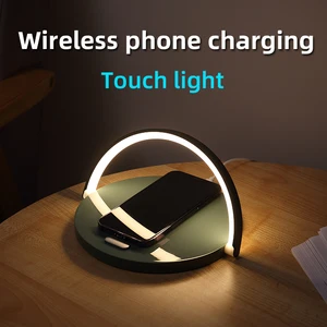 wireless charger home desk lamp mobile phone wireless charger with bracket home desktop mobile phone wireless 10w fast charge free global shipping